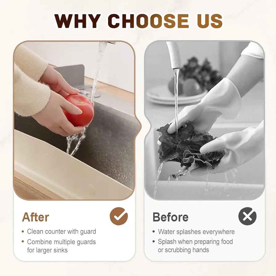 Silicone Kitchen Sink Splash Guard