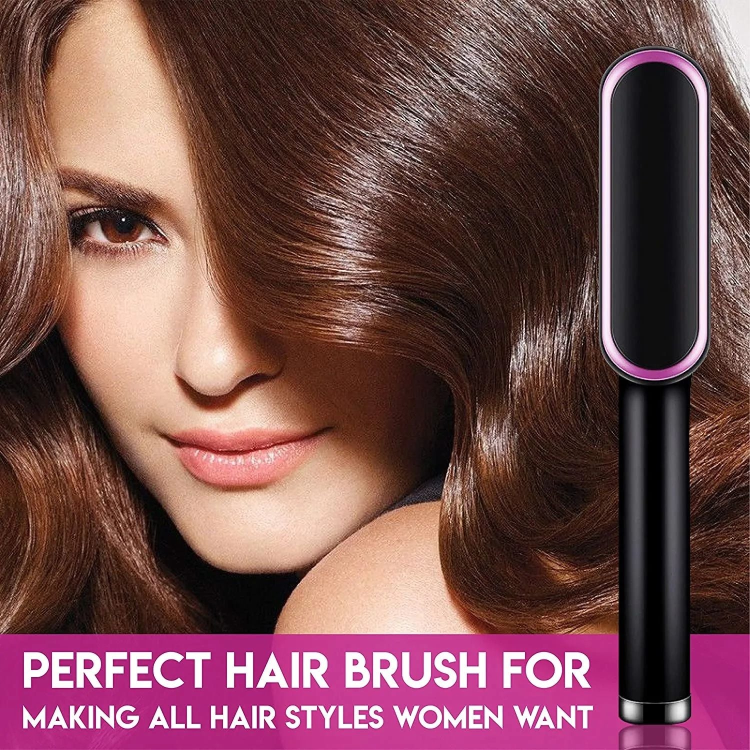 Hair Straightener Brush For Girls Comb Style