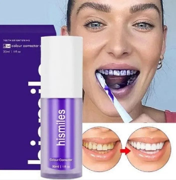 Hismile V34 Purple Whitening Toothpaste Remove