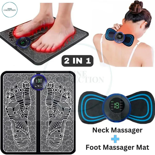 2 in 1 bundle EMS Mini Electric Body Massager