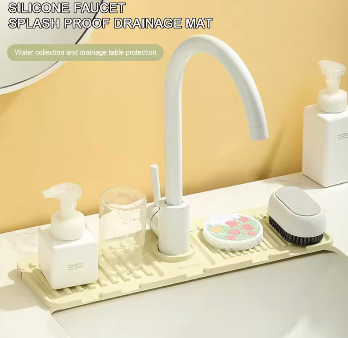 Silicone Faucet Drainer Mat